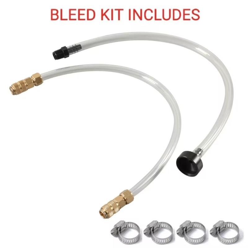 Marine Hydraulic Steering Bleed And Refill Tool Set High Temperature Resistant Bleeder for Enhanced Systems Performances