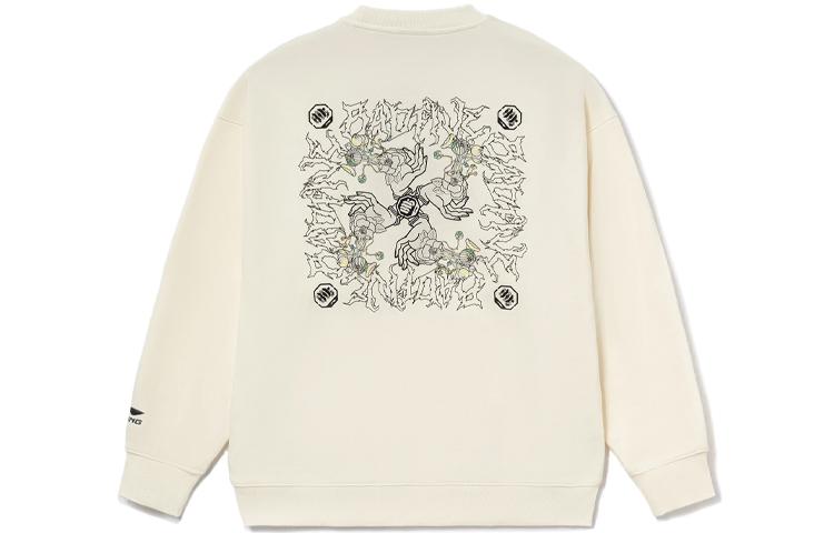 Li Ning Sweatshirt Unisex Vanilla White AWDRF87-3 L