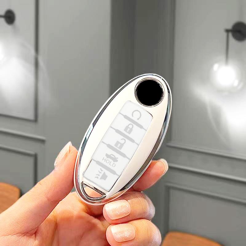 4/5 Buttons Shell Key Cover Case For Nissan X-trail Xtrail T32 Juke Qashqai J11 J10 Tiida Versa Leaf Micra K12 Note Patrol