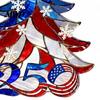 Decorative Window Entrance Pendant 250 Anniversary USA Christmas Ornament, America Years Patriotic Tree Party Gift Decoration, 1776-2026 2D