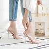 Mujeres Bombas Extremo Sexy Tacones Altos Zapatos De Mujer Tacones Finos Zapatos Femeninos Zapatos De Boda Oro Plata Blanco Zapa