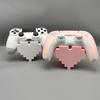3D Printed Game Controller Stand, Pixel Love Heart Gamepad Display Rack, Decorative Console Controller Holder, Gaming Accessories
