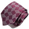 [Michiko London] Italian Fabric, Made In Japan. KOSHINO Brand Necktie, Small Pattern, 100% Silk. Perfect As a Gift. Unisex. (MKI-015-B Wine)