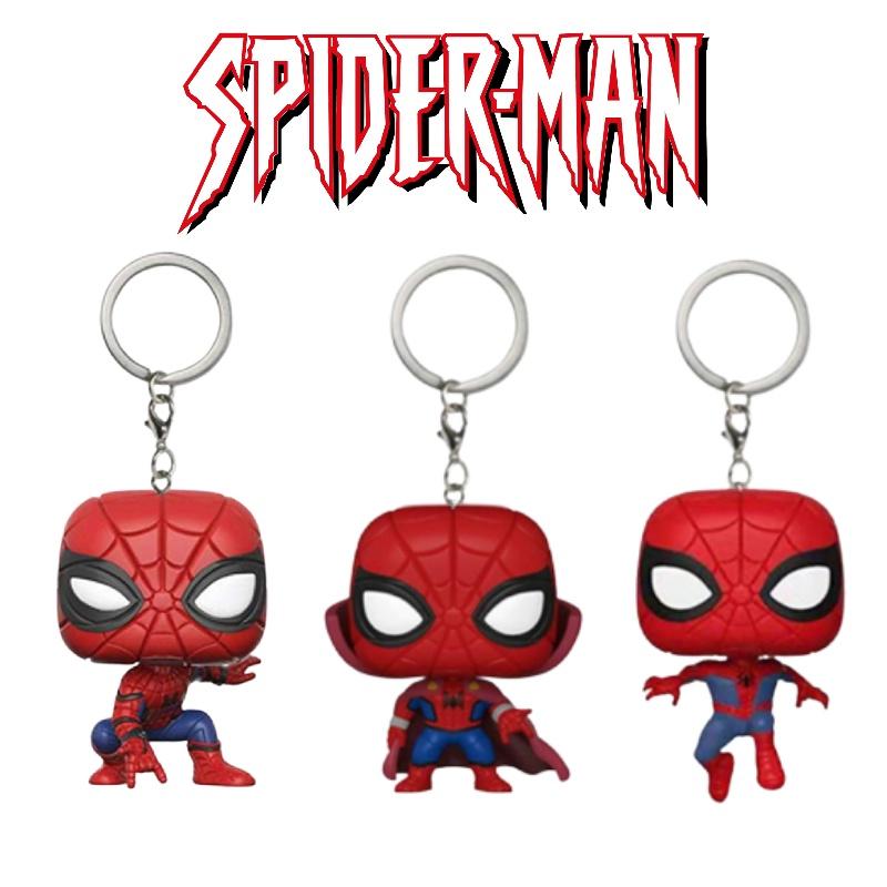 Spider-Man Universum Sammlerstücke Mit Ständer, Umhang Und Schlüsselanhänger