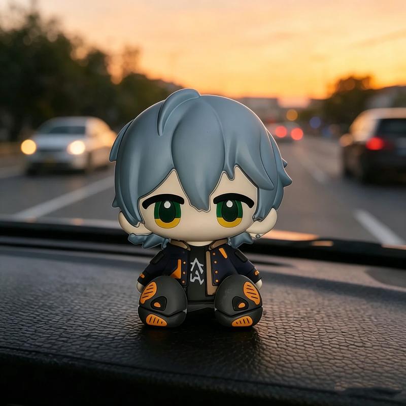 Nieuwe 8cm Mihoyo Spel Gk Zenless Zone Zero Phathon Lenzhe Q Versie Actiefiguur Schattig Anime Model Speelgoed Verrassingscadeau Verzamelaar