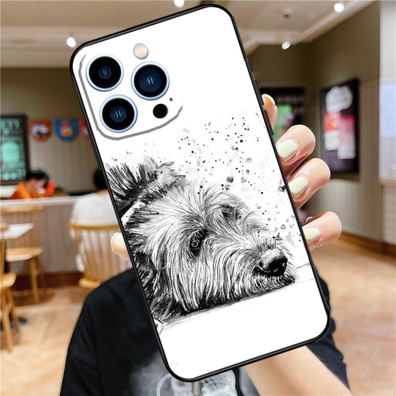 Irish Wolfhound Dog Case For iPhone 17 Pro Max 16 15 14 11 12 13 Mini Plus 16e 17 Air Bumper Cover Accessories