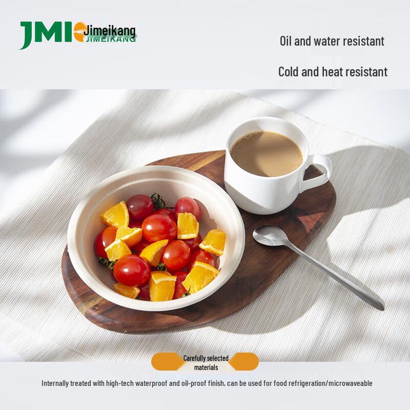 260ml Disposable Natural Paper Bowl with Transparent Lid