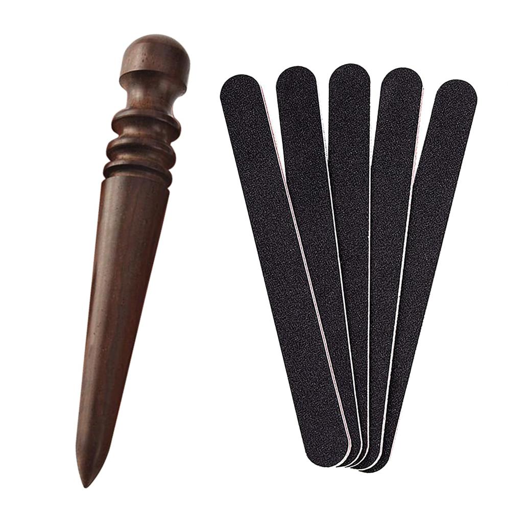 Samcos Ebony Leather Edge Polishing Stick A specialized tool for polishing leather and leather Includes sanding - edges, finishing, leatherwork,
