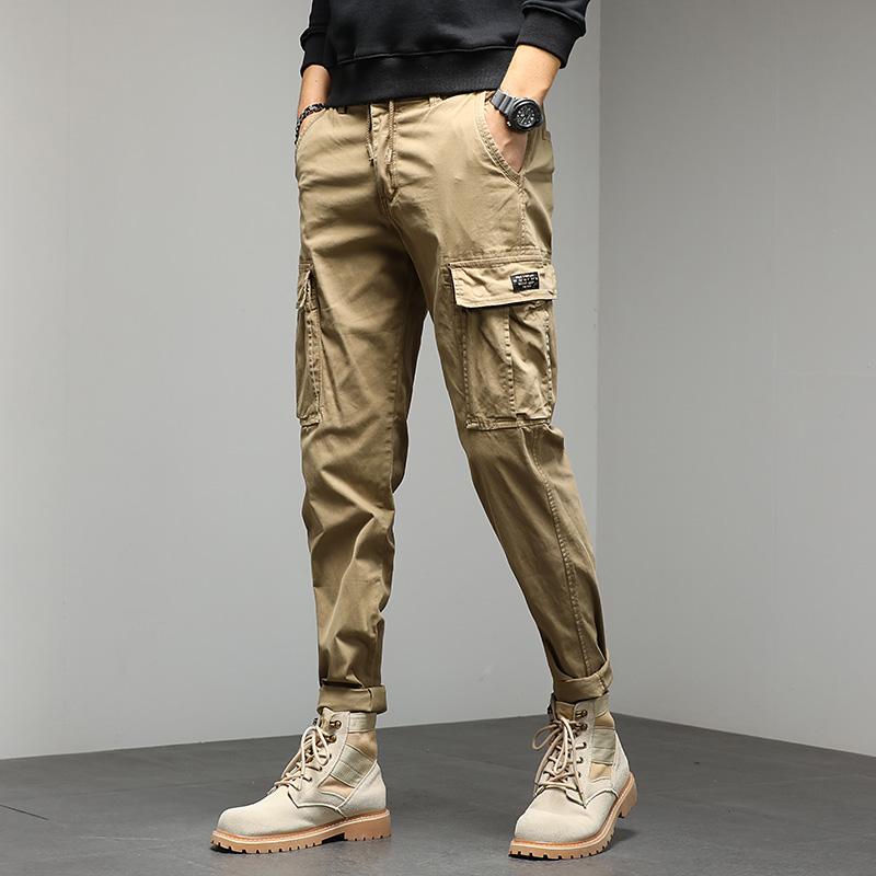 JAYSCE 2024 Yeni erkek Sokak Hip-Hop Tarzı Pantolon Moda Kalın Tulum Açık Eğlence Ince Pantolon