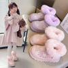 Children Snow Boots Thick Fleece Girls Cotton Shoes Fashion Shiny Warm Shoes New 2024 Winter Kids Ankle Boots Zapatos Niña