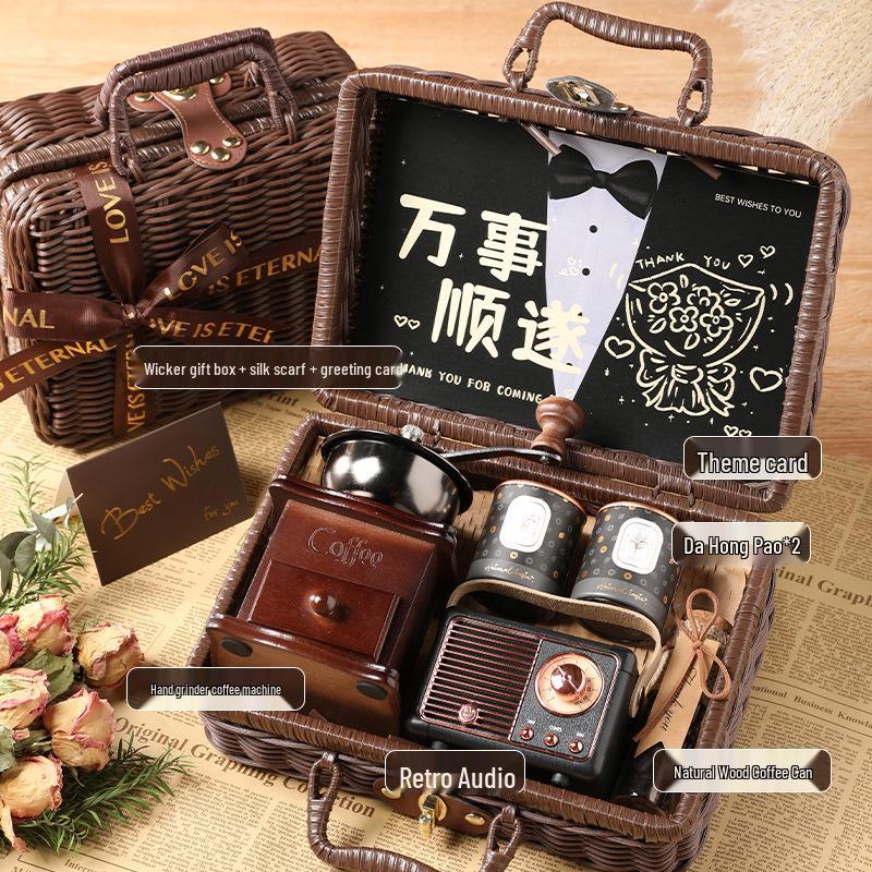 Pánská dárková sada kávovaru: Ideální k narozeninám, kreativní nikové dárky pro svědky nebo pro přítele a manžela.