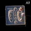 Silikonová forma na modelování nehtů Oceánský styl Mušle Hlemýžď Hvězdice 3D razítkovací destička Šablony na nehty DIY UV gel Manikúrní nástroje Nail Art