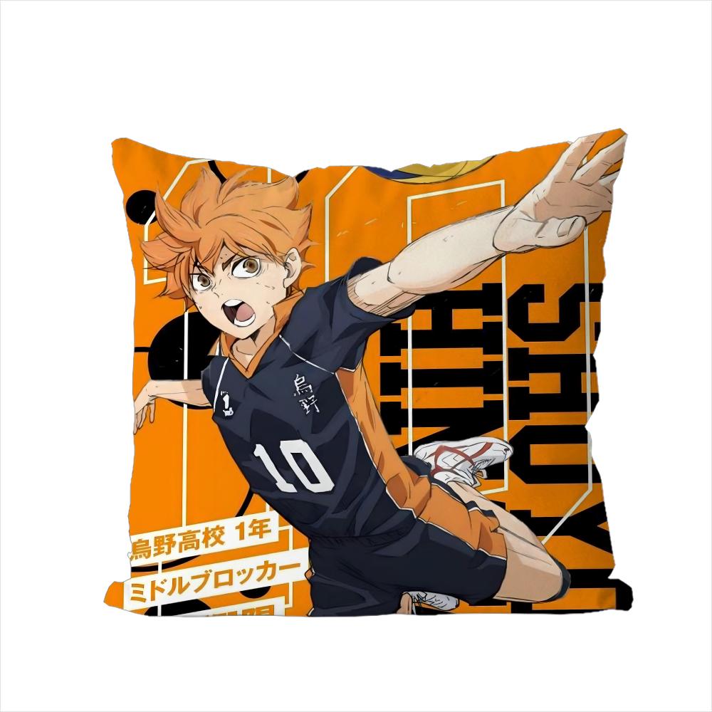 

Anime HHaikyu Pillow Case For Car Sofa Decorative Home Doublesided Print Plush Square Throw Pillow Cushion Cover 30x30cm