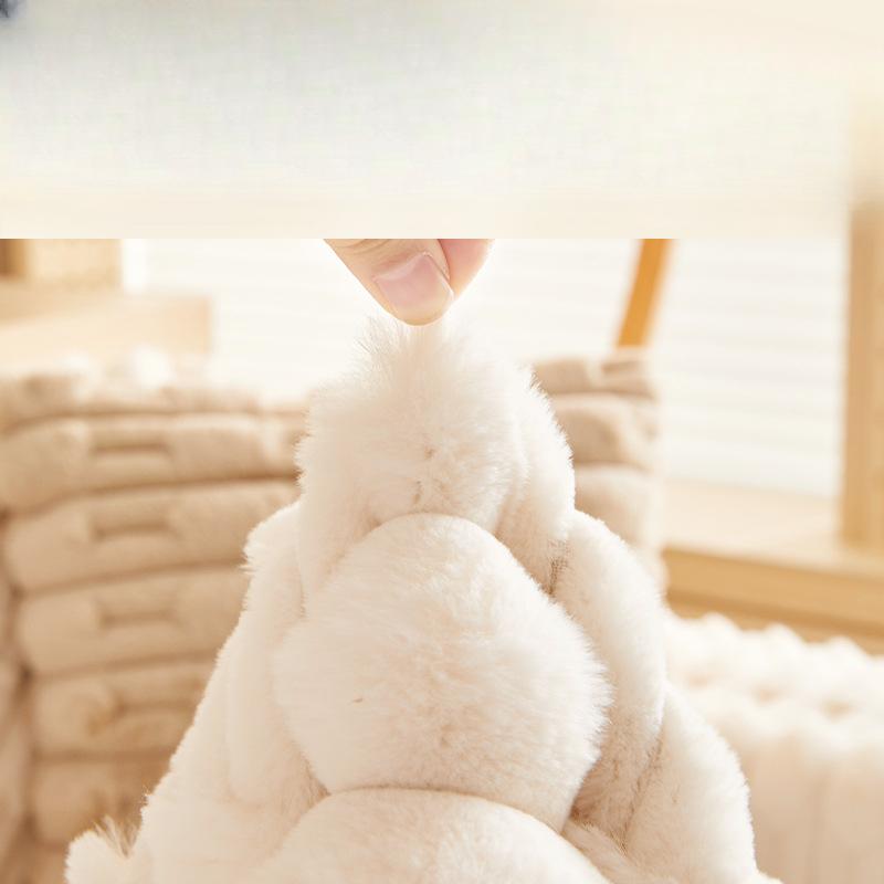 Plush Sofa Cushion Winter Thicken Thermal Cushion Non-Slip High-Grade Leather Sofa Cover Cover Cloth