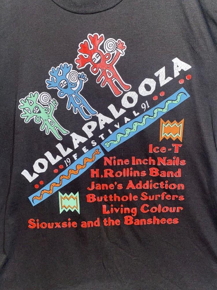 

Vintage Lollapalooza 1991 Festival Gift For Fan Cotton All Size T-Shirt LI1890 Unisex T-Shirt XXXXL