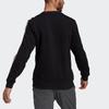 Adidas Essentials Fleece 3-Stripes Sweatshirt Black/White Men Streetwear GK9106