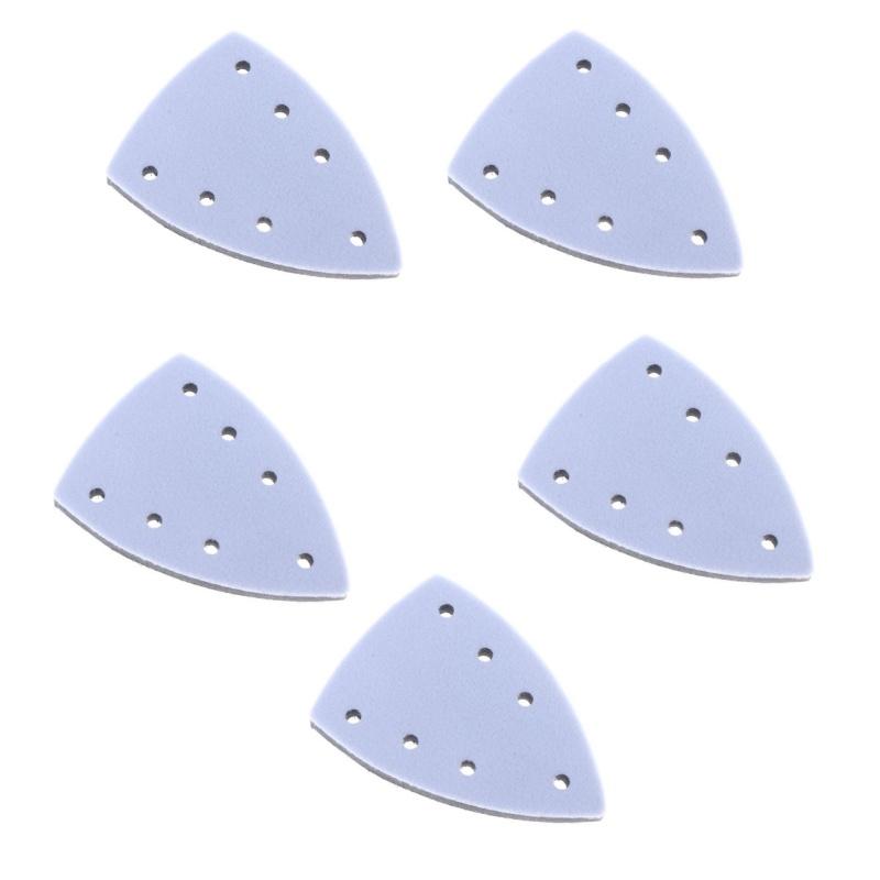 Dreieckige Schleifpads Schleifpad Stützteller Schaumstoff-Schleifpad 7-Loch Schleifpapier Trägerplatte Für Schleifmaschine Schleifwerkzeuge