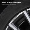 4pcs Aluminium Chrome Black Logo AMG Sticker Car Wheel Sticker Rims Cover Badge Decal For Mercedes Benz AMG Accessories