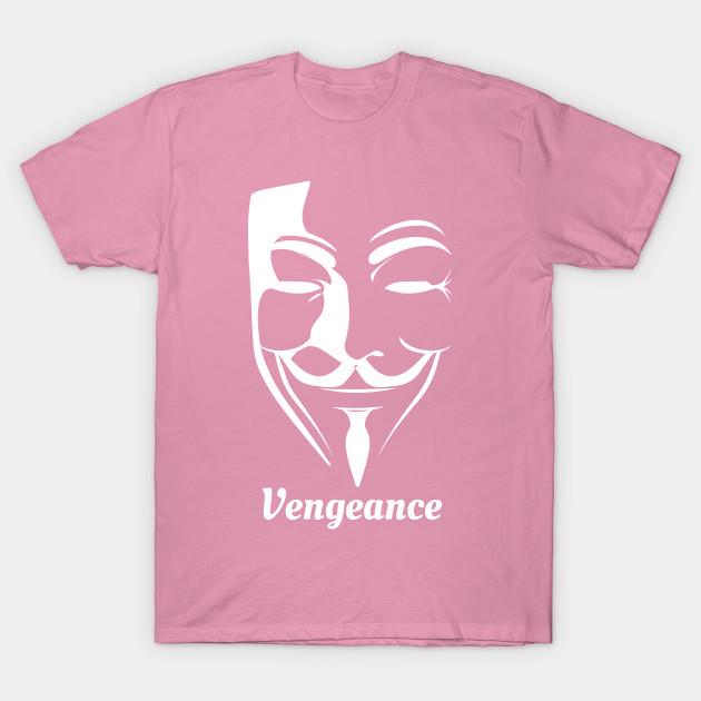 T-shirt Dam Vengeance Guy Fawkes Mask Harajuku Tryck Kawaii T-shirt Sommar Kortärmad Dam T-shirt Topp Tee