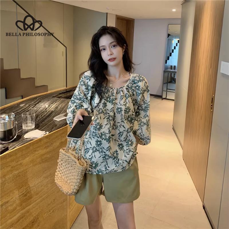 Женская повседневная элегантная летняя рубашка Элегантная свободная винтажная рубашка — фото 2