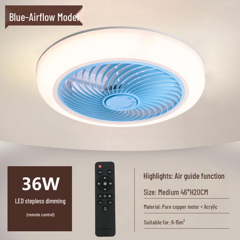 Ultra-thin Silent Ceiling Fan Light: Modern Invisible Chandelier for Bedroom, Living, and Dining Rooms