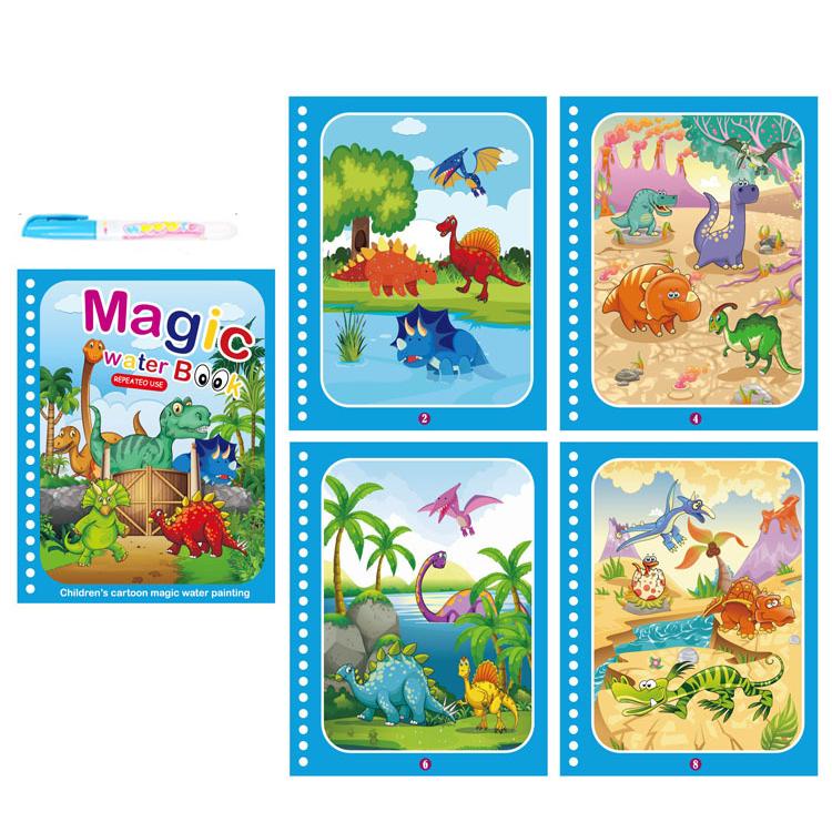 Kids Montessori Toys Reusable Coloring Book Magic Water Drawing Book Painting Drawing Toys Sensory Early Education Toys for Kids