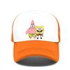 Fashion Cute SpongeBobs Print Baseball Cap Cartoon Men Women Summer Sun Mesh Hat Anime Adjustbale Sunshade Golf Cap Trucker Hat