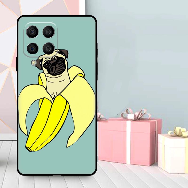 Funny Cartoon Pug Case For Samsung Galaxy M06 M11 M31 M14 M34 M54 M12 M32 M52 M15 M13 M16 M36 M56 M53 M35 M55