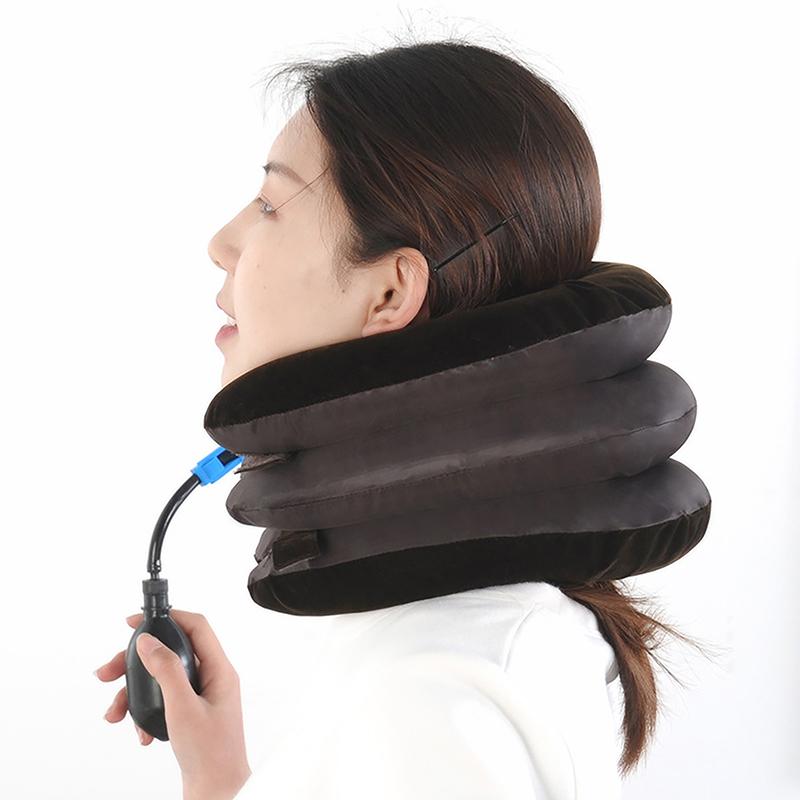 Comfortable Inflatable Air Neck Stretcher Cervical Neck Traction Brace Neck Massage Office For Home Relief Decompression