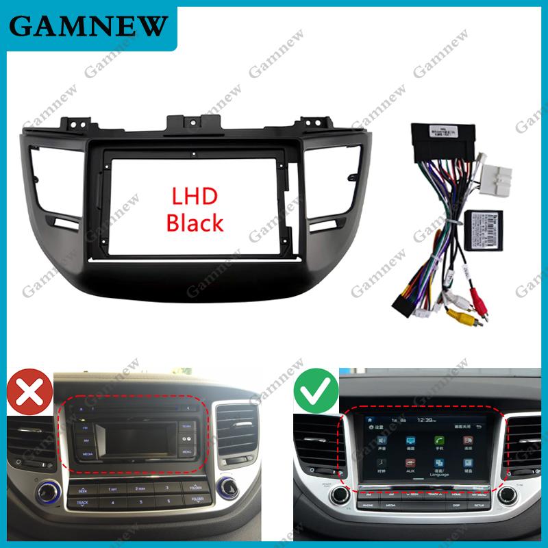 9 Inch Car Frame Fascia Adapter Android Radio Dash Fitting Panel Kit For Hyundai Tucson 2015-2018