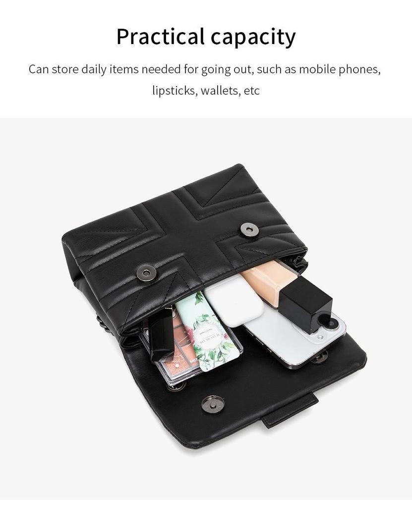 Nová dámska luxusná štvorcová crossbody taška na reťiazke s dizajnom orla od Kurt Geiger