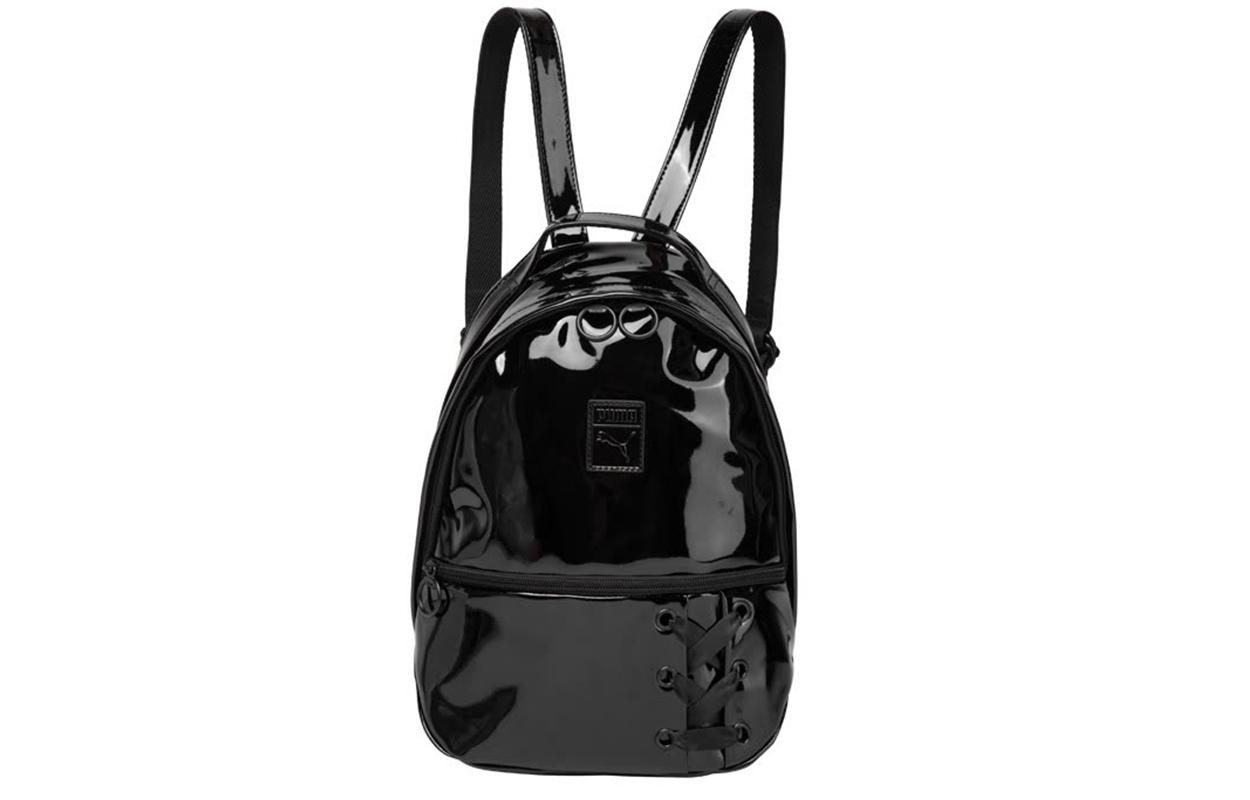 PUMA Artificial Leather Backpack Regular Women s Black 075807-01