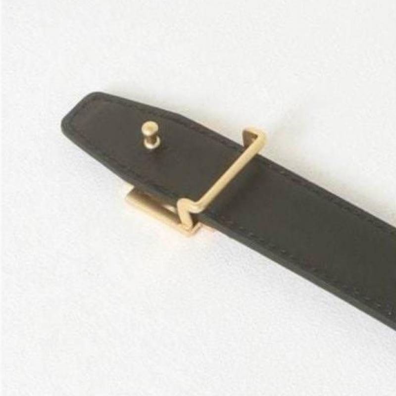 DakS Black 4d Gold Buckle Hook Cowhide Women S Belt Dbbe5e778bk