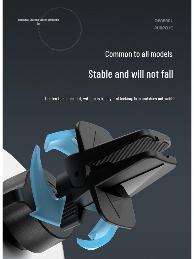 Magnetic Wireless Car Charger Mount for iPhone 16 Pro