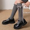 Cotton New Year Knee Socks Y2k Christmas Middle Tube Socks Cute Children's Bow Stockings  Kids