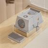 Stainless Steel Cat Bedpans Anti-splash Cover Cat potty New Cat Litter Box  Pet Supplies