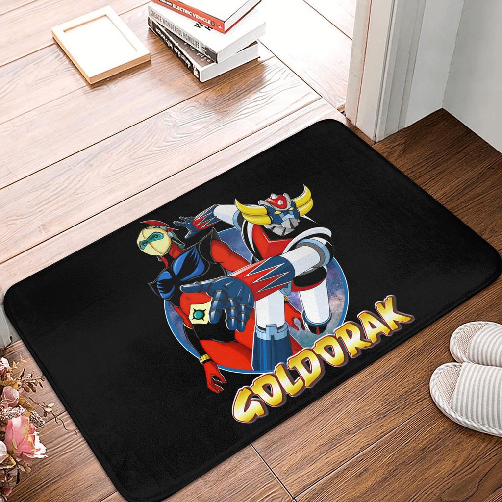 UFO Robot Mazinger Z Front Door Floor Entrance Mats Outdoor Anime Bath Kitchen Doormat Bedroom Carpet Rug
