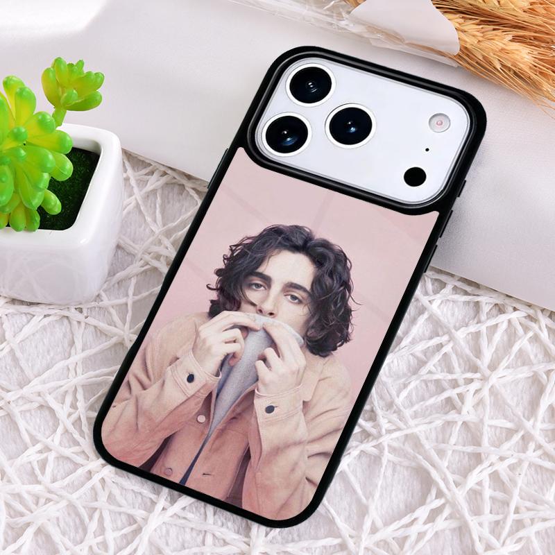 Timothee Chalamet Actor Shockproof Phone Case for iPhone 17 Air 16e 15 11 12 14 13 Pro Max Cover Coque
