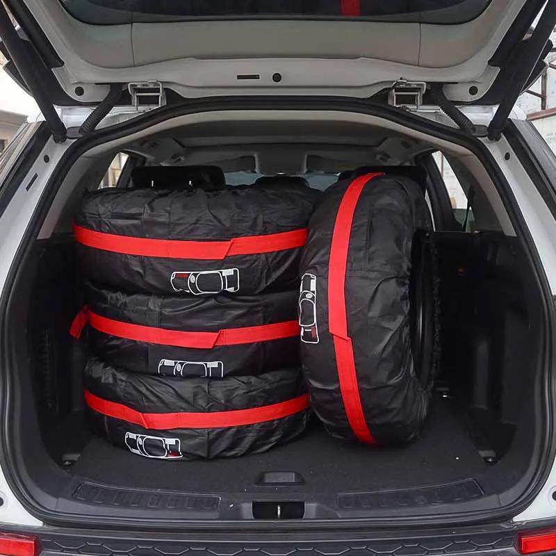 Universal Car Spare Tire Covers Case Auto Wheel Tires Storage Bags 210D Oxford Cloth Dust-proof Protector Car Accessories