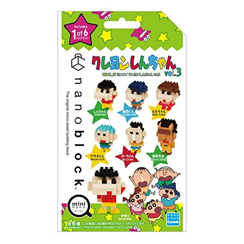 Nanoblock Mini Nano Crayon Shin-chan Vol.3 (BOX) NBMC_35S 1BOX = 6 Pieces, 6 Types In Total