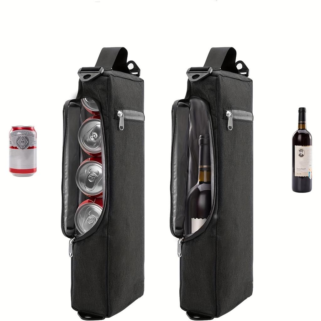 Bolsa Refrigeradora de Golf Aislada de Primera Calidad Mantiene las Bebidas Frías Durante Horas Poliéster Duradero Cierre de Cremallera Seguro Cabe Latas Vino