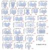 30 Styles Combined Earring Combination Ornament Molds Irregular Earrings Epoxy Jewelry Mold Resin Casting Pendant Mold for Diy