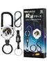 On George Setagaya Supervised by a Camping This Carabiner Reel Key Holder Features a Release Function and a Flexible Metal Perfect for Outdoor and