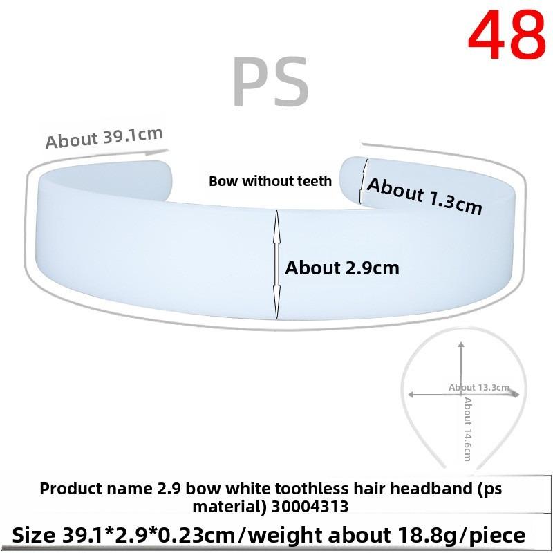 Smooth Rough Hair Band Base PlateToothless Gray-white Rough Hair Band Long Hair Accessory