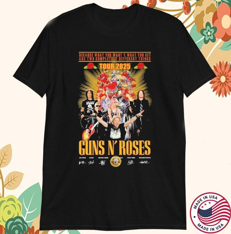 Guns N Roses Tour 2026 T-shirt size S-5XL S
