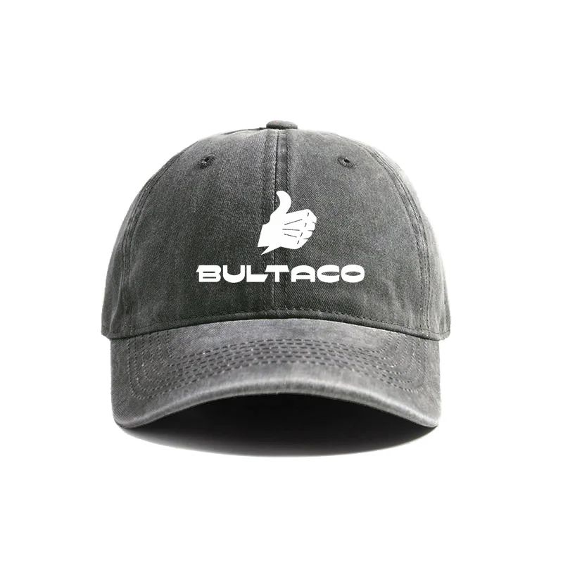 Bultaco Cemoto Motorcycles Baseball Caps Distressed Hats Cap Unisex Women Retro Outdoor Summer Adjustable Bultaco Hats