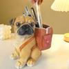 Pug Shaped DIY Vase Mold for Crafting Concrete and Epoxy Candle Holders