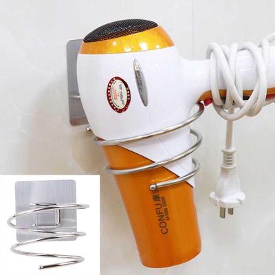 Universal Wall Hair Dryer Rack Space Aluminum Bathroom Wall Holder Shelf Storage