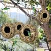 Birds Nest Bird Cage Grass Egg Cage Bird House Outdoor Decorative Weaved Hanging Parrot Nest Houses Pet Bedroom