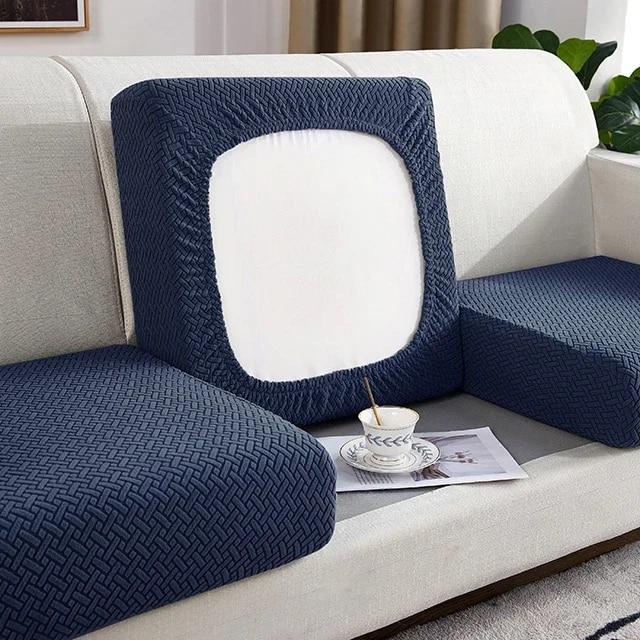 Thick Jacquard Sofa Seat Cushion Cover Funiture Protector Couch Covers for Sofas Anti-dust Removable Seat Slipcover Kids Pets